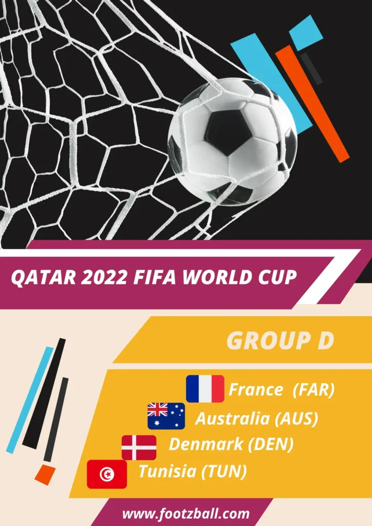 Football FIFA World Cup 2022 Group D, www.footzball.com