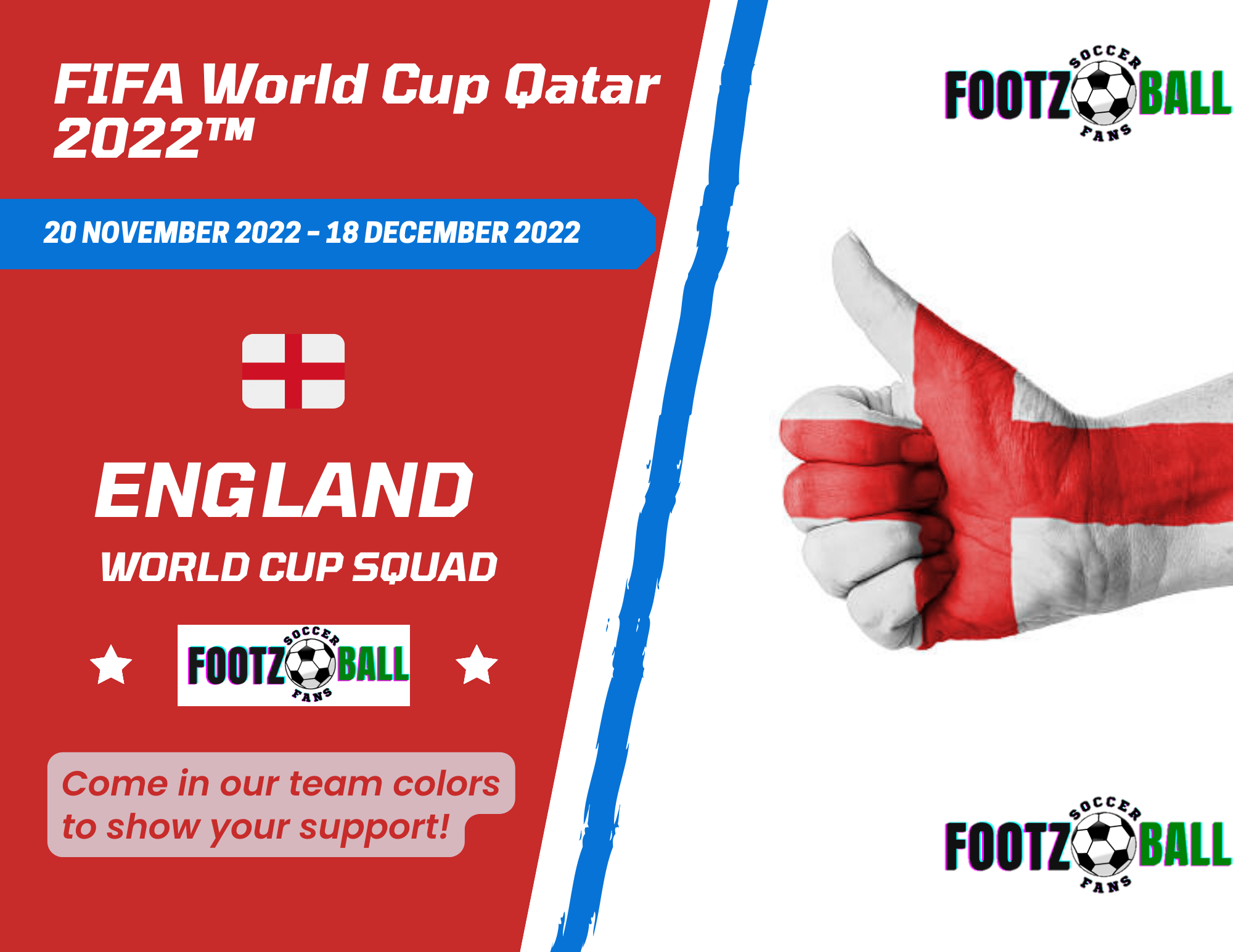 England Eational Team World Cup Qatar 2022