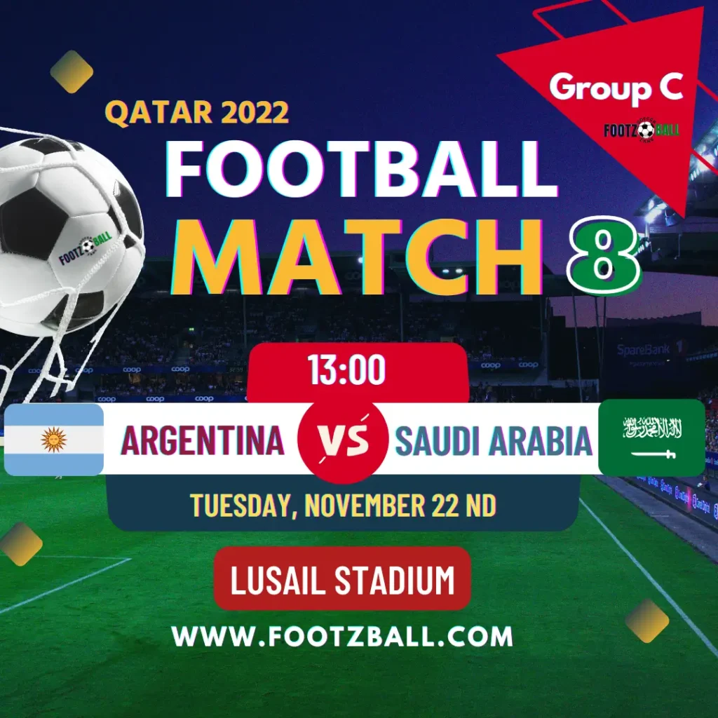 World Cup 2022 Schedule Group C Match 8 Argentina Vs Saudi Arabia www.footzball.com
