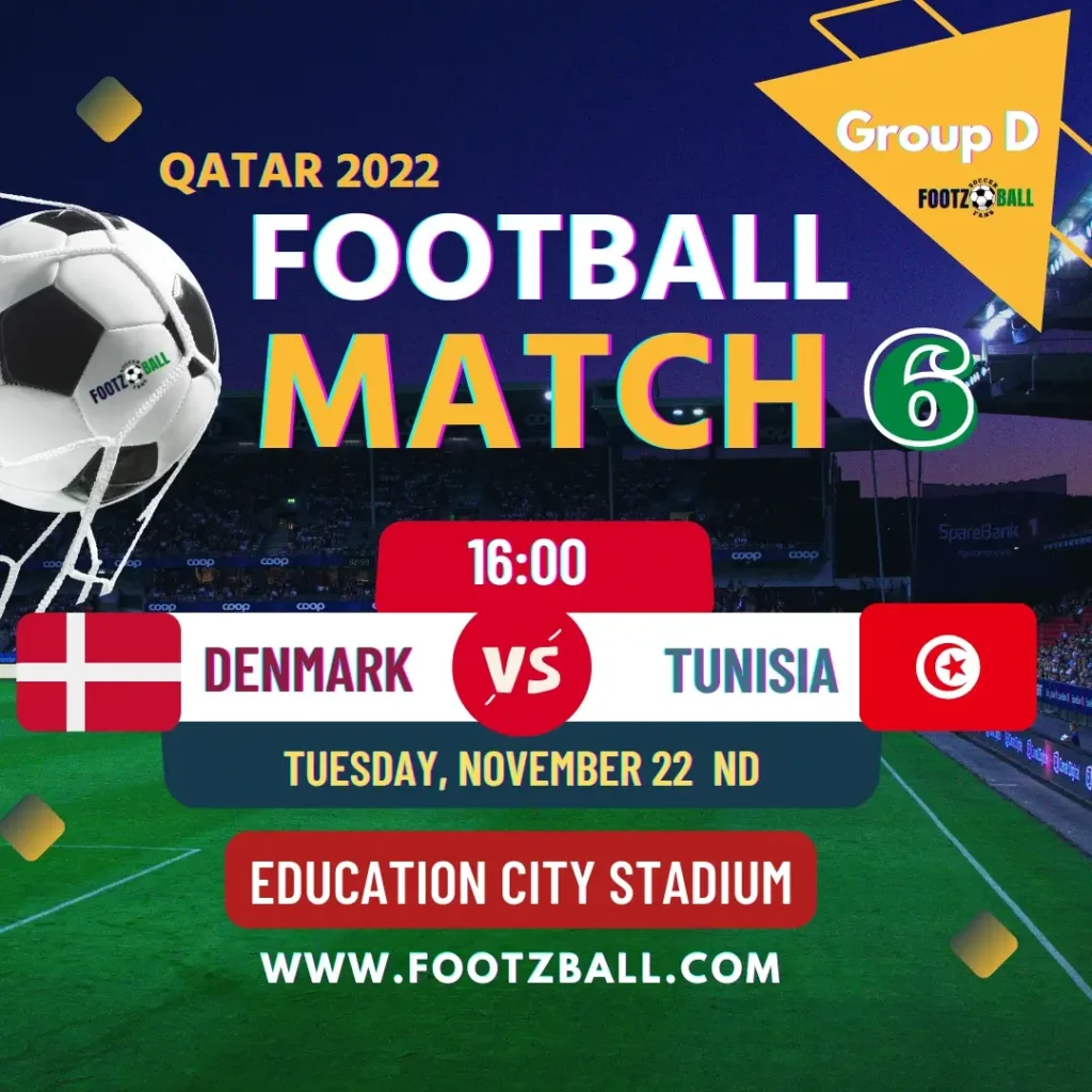 World Cup 2022 Schedule Group D Match 6 Denmark Vs Tunisia www.footzball.com