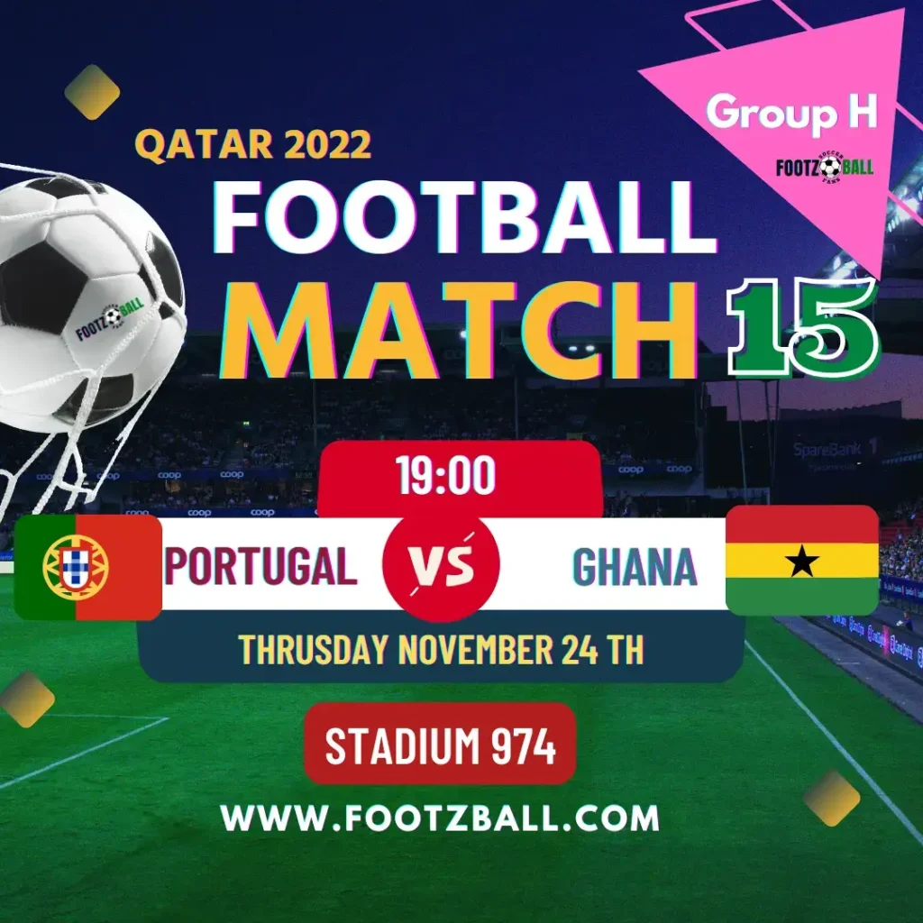 World Cup 2022 Schedule Group H Match 15 Portugal Vs Ghana www.footzball.com