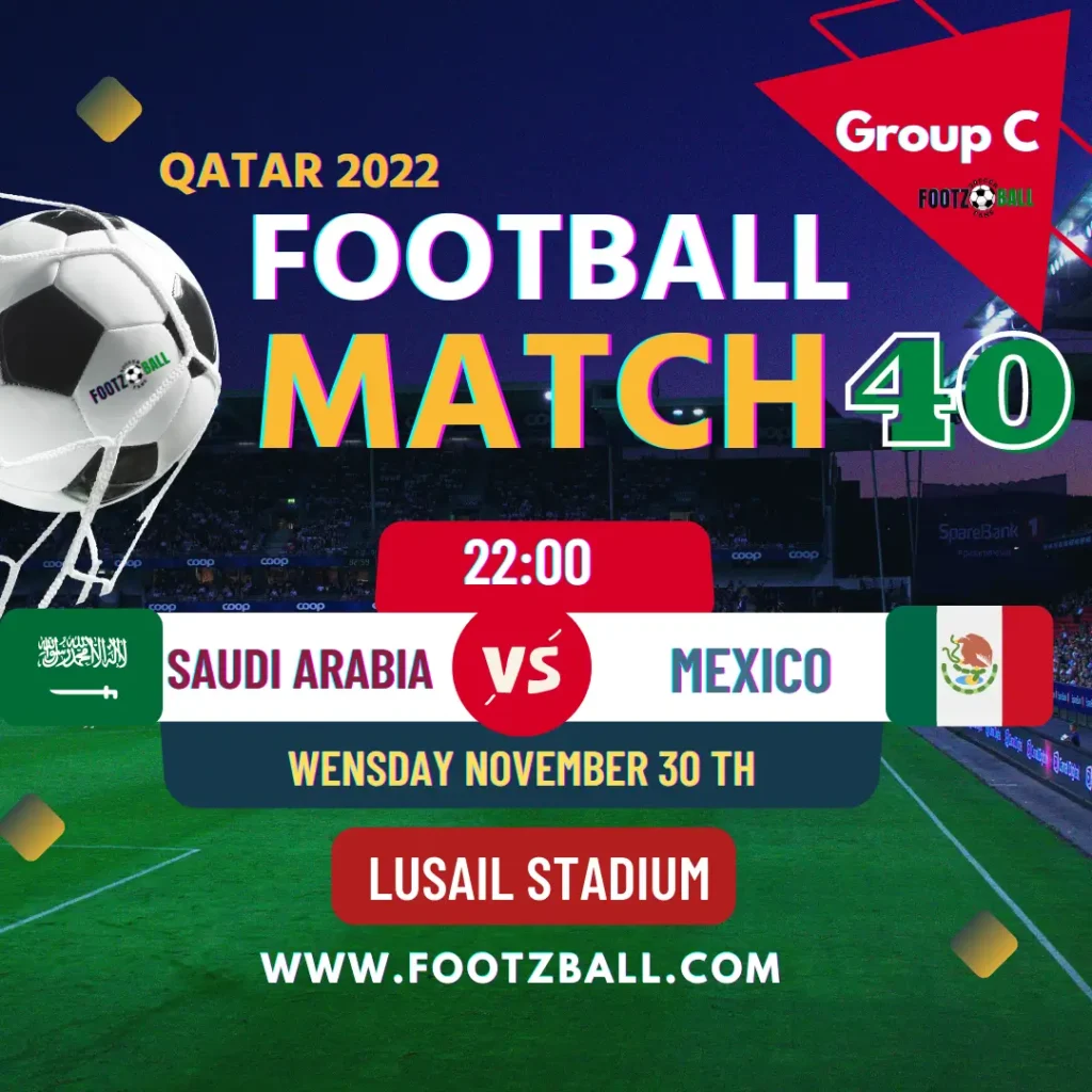World Cup 2022 Schedule Group C Match 22 Saudi Arabia Vs Mexico www.footzball.com